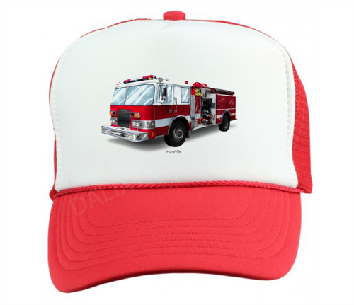 Trucker Hat Cap Foam Mesh Firefighter 