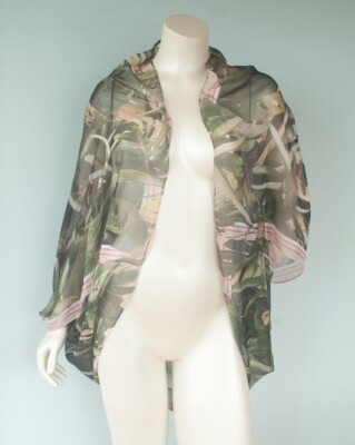 NWT Vince Camuto One Size Women's Floral Garden Butterfly Cocoon Kimono Coverup