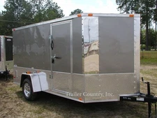 NEW 2025 6x12 6 X 12 V-Nosed Motorcycle Enclosed Cargo Trailer