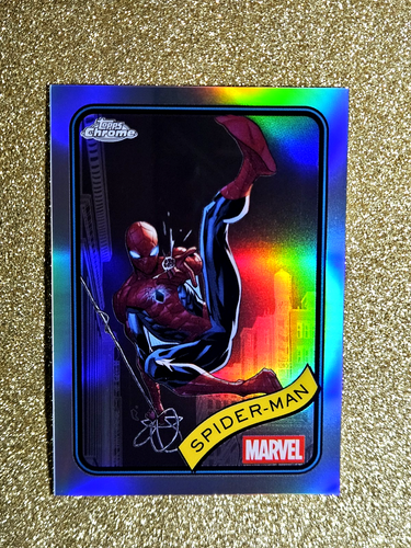 2025 Topps Chrome Marvel Refractor Spider-Man #101 CENTERED MINT SSP 💥💥 - Bild 6 von 19