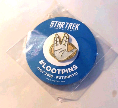 Star Trek Spock Vulcan Hand Pin - 2016 Loot Crate Hat Bag Backpack Lapel NEW