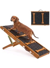 VavoPaw 2026 Upgraded Walnut Wood Dog Ramp Foldable Small Dog Ramp Brand New