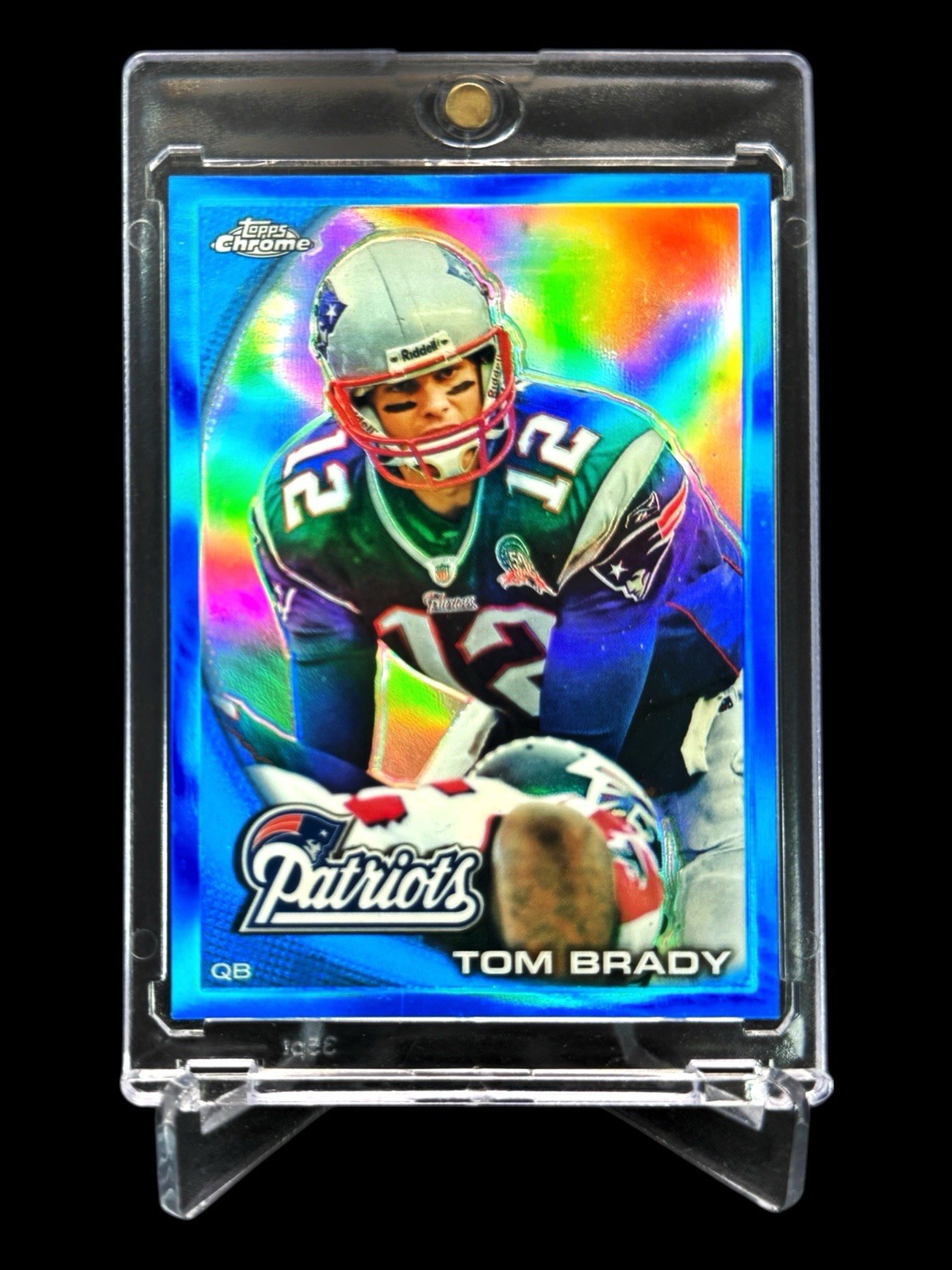 2010 Topps Chrome TOM BRADY (72/199) BLUE REFRACTOR #C80 HOLO🔥ULTRA RARE🔥