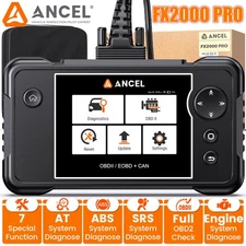 ANCEL OBD2 Scanner Diagnostic Tool Check Engine ABS SRS TCM Code Reader +7 Reset