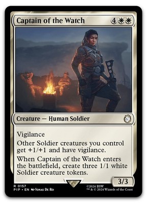 Captain of the Watch #157 (NM) Fallout PIP Magic MTG