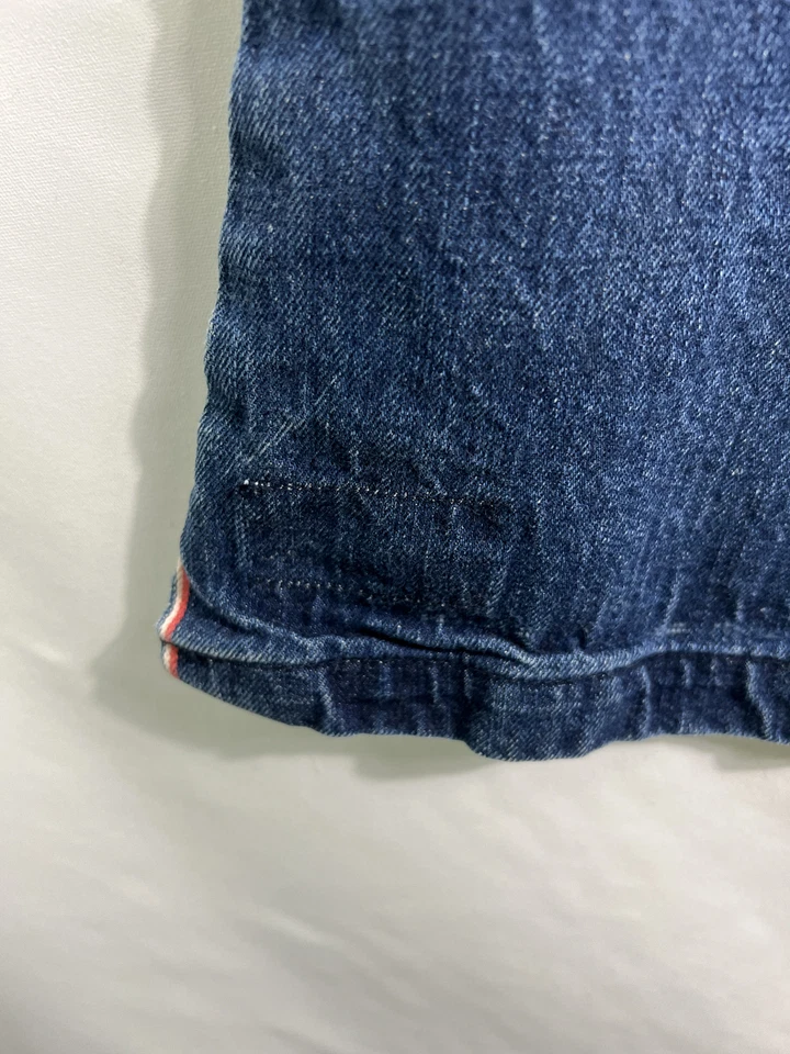 Hedley & Bennett Denim Oscuro Esencial Chef Cook Delantal Bolsillos Cocina Logo Foto 4 de 4