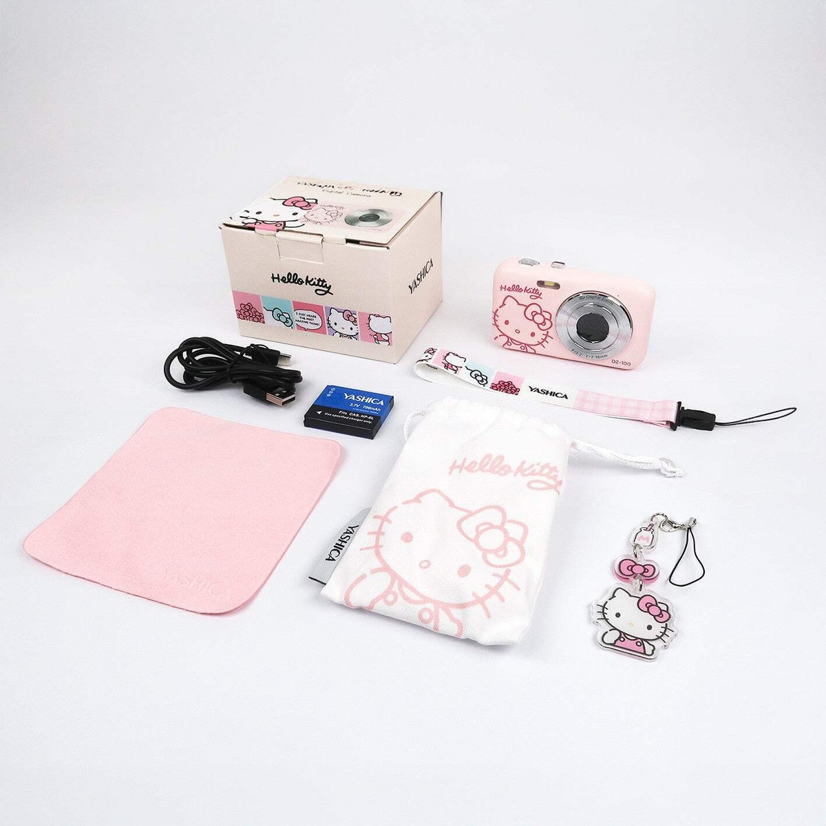 【新品】YASHICA Hello Kitty Digital DZ-100 YASHICA x Hello Kitty DZ100 Digital Camera 30MP 1080P HD Y2K Retro