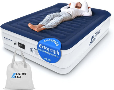 Luxus King/Groß Aufblasbare Matratze | Pannensicheres King Size Luftbett mit Flock Co