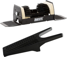 Boot Scrubber with Boot Jack - Outdoor Shoe Scraper Cleaner Brush - Extra Wide