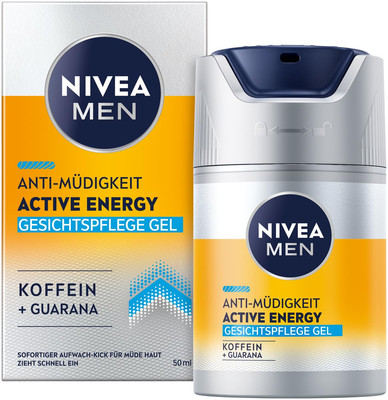 NIVEA MEN Active Energy Gesichtspflege Gel (50 ml), 51 g (1er Pack) 