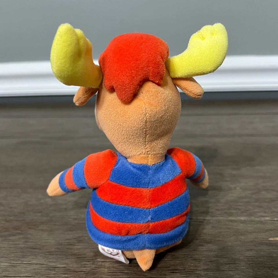 TY The Backyardigans Tyrone Moose 9" bolsa de frijoles de peluche juguete de peluche 2005 Foto 3 de 4