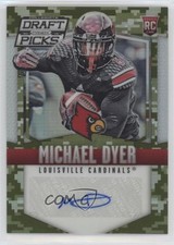 2015 Panini Prizm Collegiate Draft Picks Camo 79/99 Michael Dyer #225 Auto 1u6