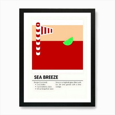 Sea Breeze 2 Kunstdruck gerahmt Wandbild Poster Leinwanddruck Bild