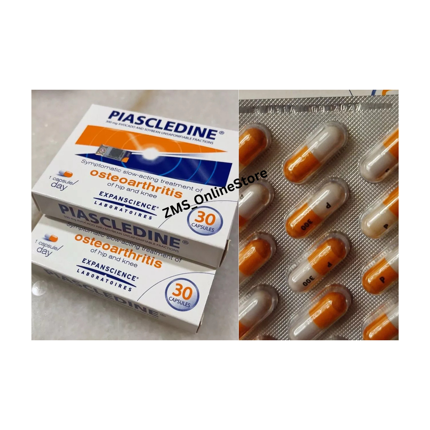 1 Box Piascledine 300mg x 30 Capsules Anti-rheumatic Osteoarthritis Joint-Pains