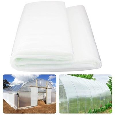 Inslat 6 mil Greenhouse Plastic Film Sheeting Cover, 10' x x 26', Silver 