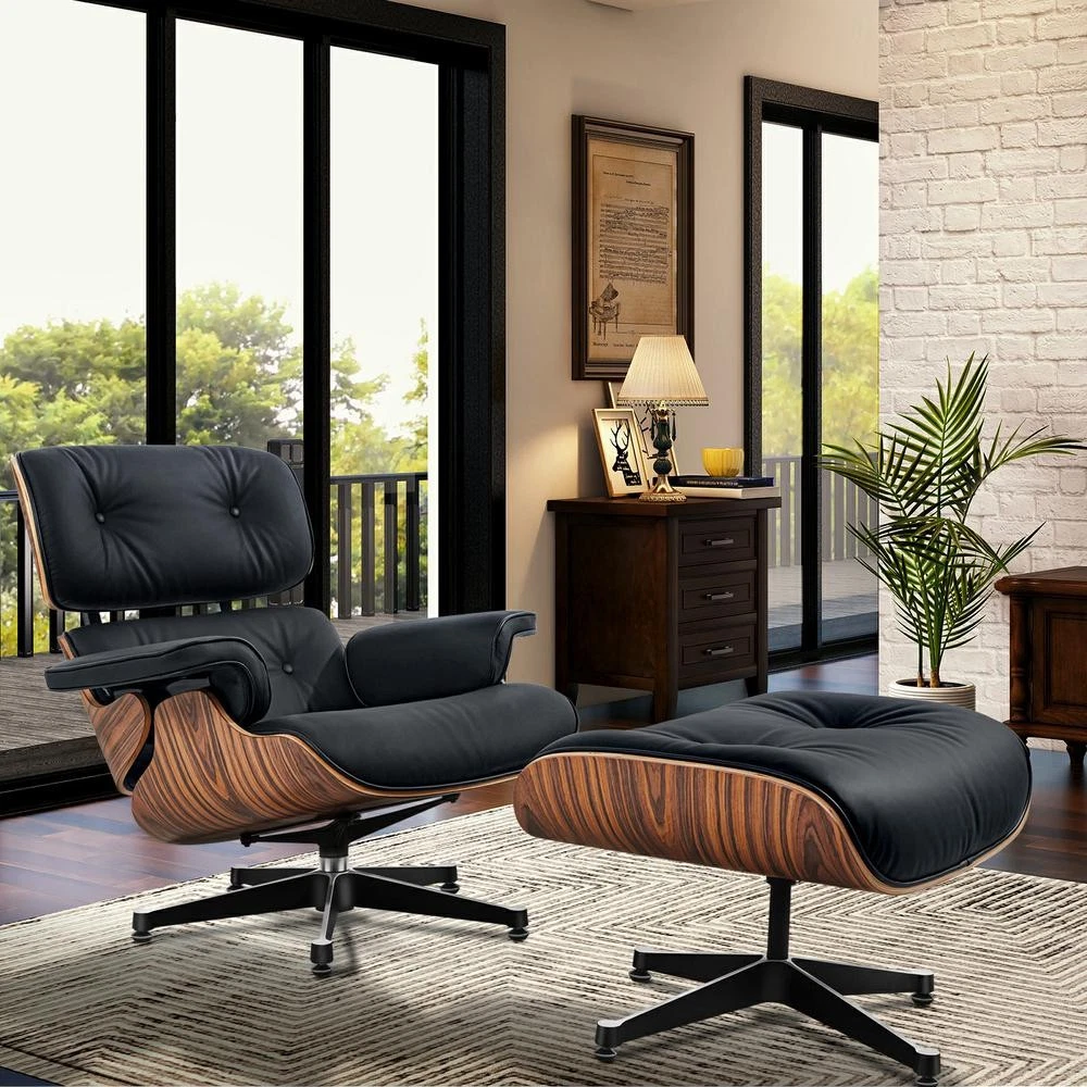 Sedia Da Soggiorno In Ecopelle Marrone Gambe Metallo CELIA Set 2 Pz - Foto 3