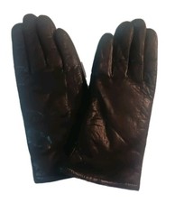 Women's Thinsulate Genuine Leather Gloves, Medium, Black