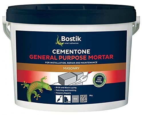 Bostik Cementone General Purpose Mortar 5kg - Ready Mixed Mortar, Just Add Water