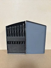 Complete 29 Pc. Hour Drill Index 1/16 To 1/2 By 1/64 With Metal Case