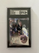 2001 Drew Brees RC Sage Silver Autograph 102/300 SGC 9.5
