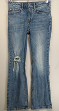 Pilcro Anthropologie Jeans Women's 25 Distressed Denim Boot Leg Cut