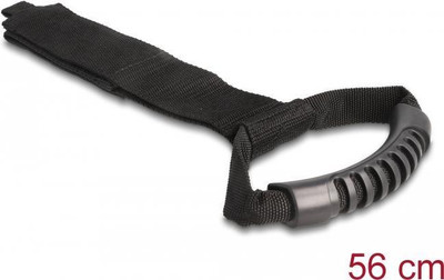 Delock Tragegurt mit Klettverschluss L 560 x B 50 mm schwarz 2 Stück