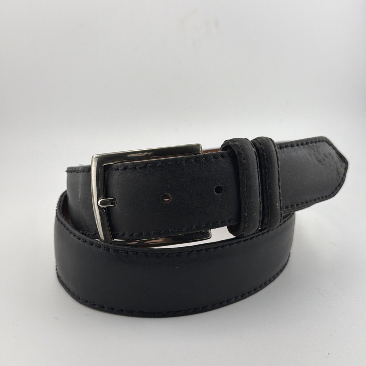 Cole Haan Mens Black Leather Belt Cole Haan Mens Reversible Leather Belt 32MMBlack /brown Size  main image 4