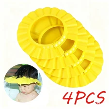 4PCS Baby Kids Children Shampoo Bath Bathing Shower Cap Hat Wash Hair Shield US