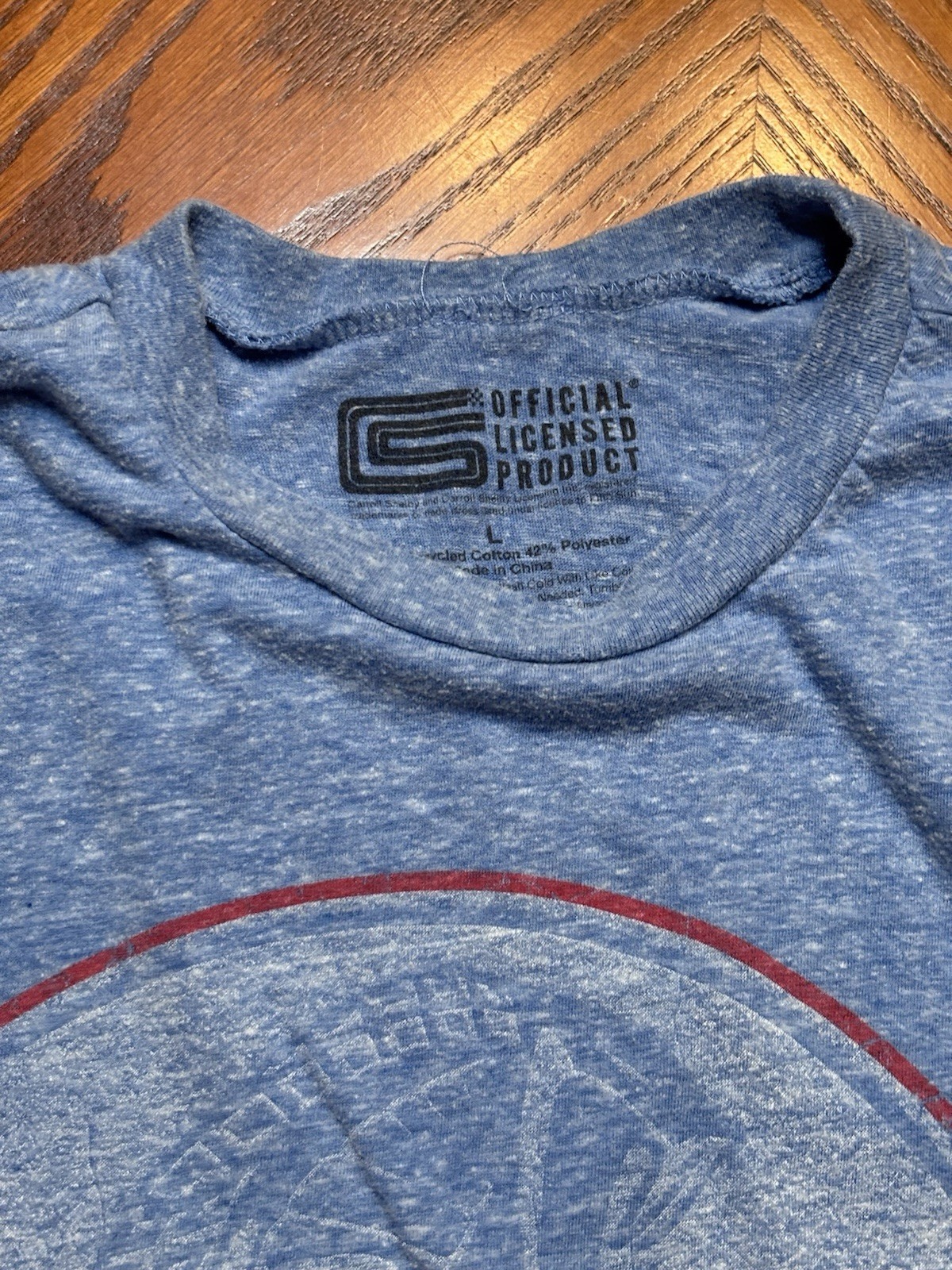 Shelby Cobra Men’s Large Blue Licensed T Shirt Ford Cobra Mustang Racing Retro