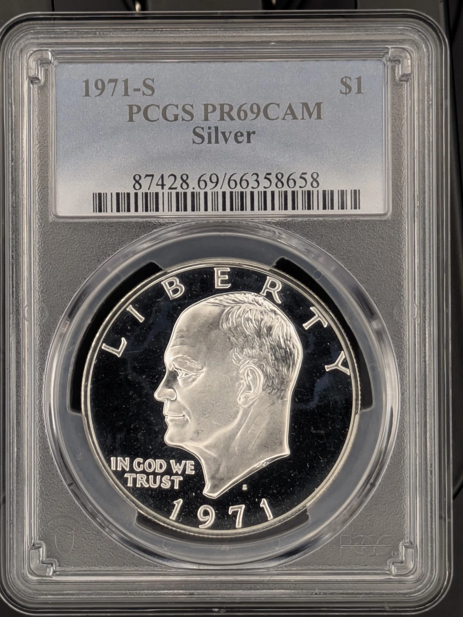 25+ Silver Proof PR 69 Graded Eisenhower Dollars (1971-1978) for