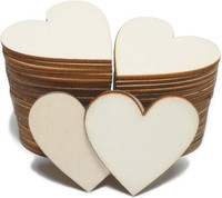 Holzherzen 50Mm 150 StüCk Unlackiert Deko-Herzen FüR Basteln Hochzeit Diy