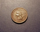 XF details 1881 Indian Head Cent