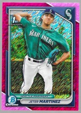 2024 Bowman Chrome Jeter Martinez Fuchsia Shimmer Refractor /199 BCP219 Seattle