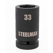 Steelman Pro 1 In. Drive 33mm 6 Point Deep Impact Socket 79292 Steelman Pro 1 In. Drive 33mm 6 Point Deep Impact Socket 79292