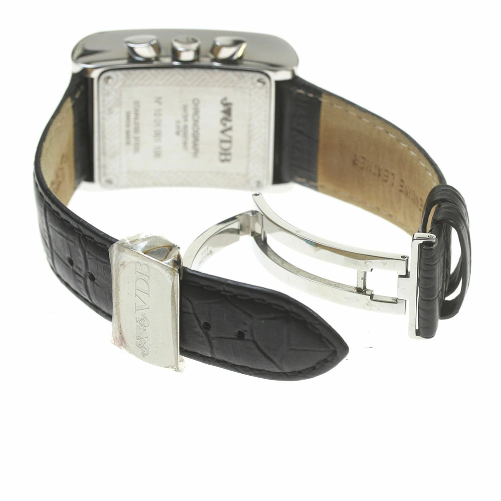 VAN DER BAUWEDE Rectangular Chronograph Quartz Me… - image 3