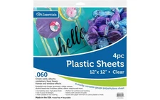 Plastic Sheet 12x12 .060" Clear 4pc
