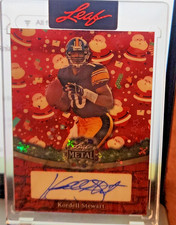 2025 Leaf Happy Holidays KORDELL STEWART SANTA Auto Autograph #'d 2/2