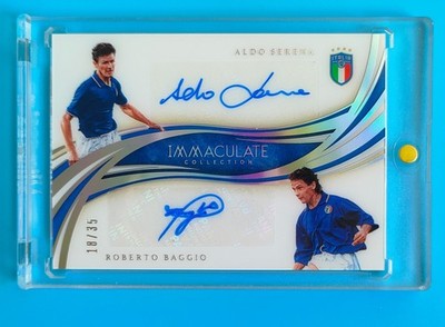 2020 Immaculate Italy Aldo Serwna Roberto Baggio Dual Auto 18/35