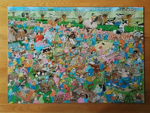 Jan Van Haasteren 1000 Piece Jigsaw - THE DUTCH CRAFT MARKET. Completed Once. - Picture 2 of 4