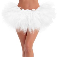 White Tutu for Women Skirt Tutus Dress One Size,