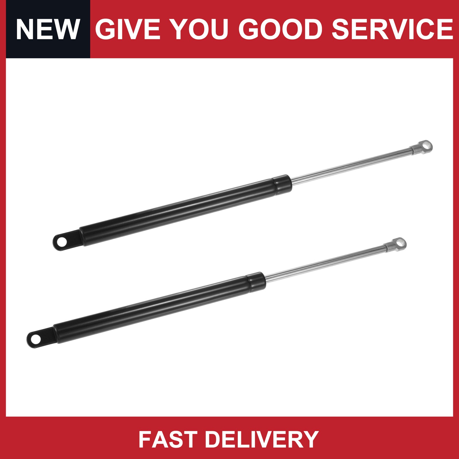 Universal 15" 45Ib/200N Black Lift Supports Struts Shocks Gas Spring Pack of 2