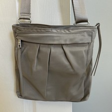 MZ Wallace Jordan Crossbody Atmosphere taupe nylon - EUC