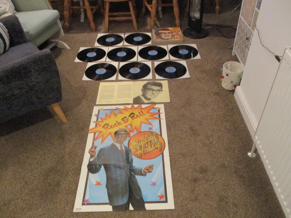 The Complete Buddy Holly Story, 9 Record Box Set, 1973. Booklet & Poster. - Image 3 of 3