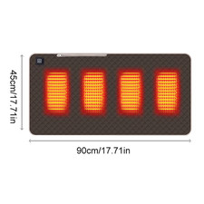 4 Heated Areas Electric Blankets Mat Winter Body Warmer Mattress Thermostat Heat