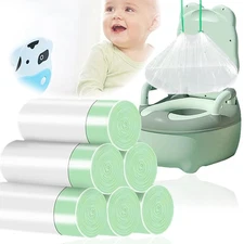 100 Pack Potty Chair Liners with 1 Count (Pack of 100), white 