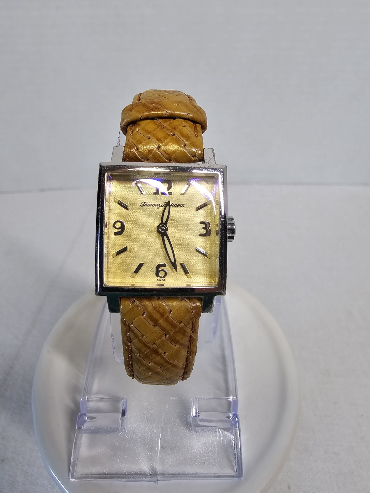 Tommy Bahama Womens 'Silver Palm' Watch Swiss Mov. Leather Band Tb2000 New Bat