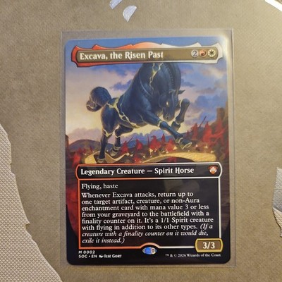 Excava, the Risen Past (Borderless) - MTG Secrets of Strixhaven Mythic SOC #2 NM