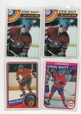 STEVE SHUTT CANADIENS 1979-85 O-PEE-CHEE TOPPS VINTAGE  4X HOF LOT EX-NM