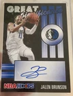Jalen Brunson 2020-21 Panini NBA Hoops Great SIGnificance Auto