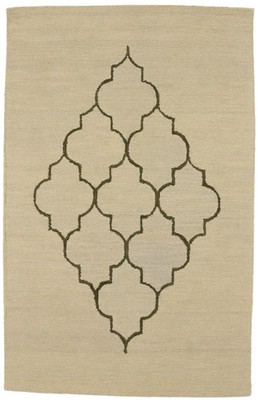 Contemporary Hand-Tufted Rug Trellis Design Modern Studio Office Carpet 5x8 ft